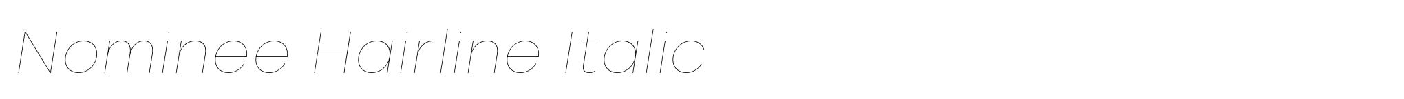 Nominee Hairline Italic image